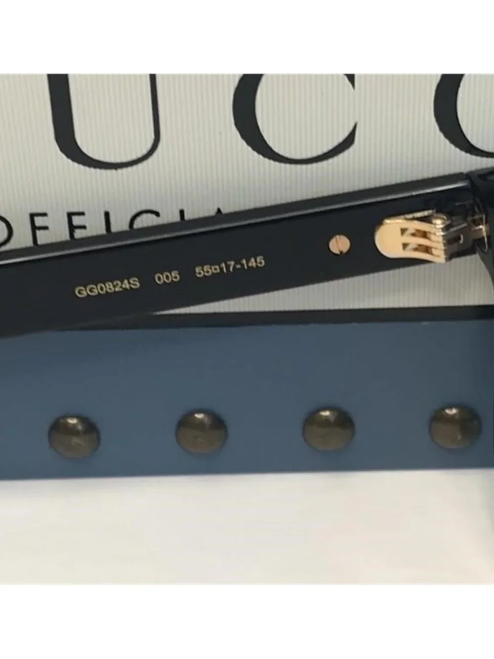 GUCCI Grey Square Men's Sunglasses GG0824S 005 55